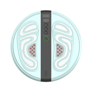 Masseur de pieds électrique multifonction vibrant avec contrôle de la minuterie, batterie rechargeable, physiothérapie EMS, infrarouge et chauffage par lumière rouge - Product Image 1