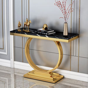 Nueva llegada China al por mayor oro Retangular consola mesa estilo <span class=keywords><strong>italiano</strong></span> Bar entrada decorativa estilo minimalista consola Mesa - Product Image 3
