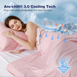 <span class=keywords><strong>Couvertures</strong></span> rafraîchissantes double face pour personnes ayant chaud la nuit, taille King, légères et respirantes, pour l'été - Product Image 4
