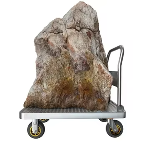 Yida YD-01 Home Express Warehouse <span class=keywords><strong>Trolley</strong></span> Cargo Truck Tragbarer Anhänger aus Edelstahl mit Allrad-Plattform struktur - Product Image 5
