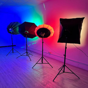 Lampe LED RVB professionnelle pour photographie et vidéo, 3 couleurs, haute définition, éclairage continu pour le direct - Product Image 5