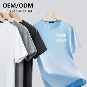 100% Polyester Men's Tee Shirt Custom Printed Pictures Sublimation Logo Quick Dry Tshirts Unisex Casual T-shirts For Men