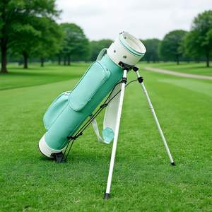 Sac de golf léger couleur macaron avec support, sac de transport simple pour clubs de golf, facile à transporter - Product Image 6