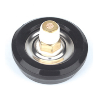 3000PSI cadran 35MM NPT1/8 manomètre de bouteille d'oxygène médical avec caoutchouc noir utilisé sur le régulateur