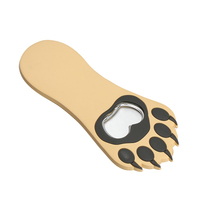 Ouvre-boîtes en silicone griffe de chat design multifonctionnel dessin animé réfrigérateur aimant cuisine barre outil Soda bière vin ouvre-bouteille Logo
