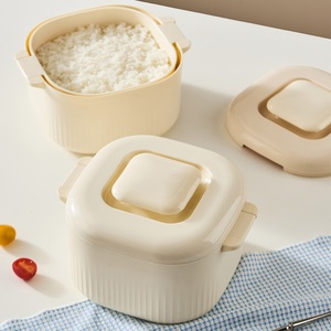 Boîte à bento saine pour diabétiques et personnes suivant un régime, boîte à lunch carrée écologique et portable à faible teneur en sucre pour la cuisine - Product Image 1