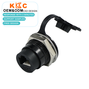 ตัวเชื่อมต่อกันน้ำ RJ45 แบบตัวเมียต่อกับตัวเมีย IP68 / ซ็อกเก็ตต่อขยายแบบติดตั้งบนแผงอีเธอร์เน็ต, อะแดปเตอร์สาย LAN / โทรคมนาคมกลางแจ้ง - Product Image 2