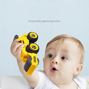 Nouveau design de puzzle DIY, véhicule d'ingénierie détachable, <span class=keywords><strong>camion</strong></span> de pompiers, jouet pour enfants, voiture, excavatrice coulissante - Product Image 3