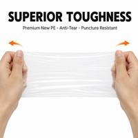 Sacs en plastique personnalisés LDPE à fond carré, renforcés, à couture en X, thermosoudés, résistants à l'humidité et aux perforations, 60*40*60 cm