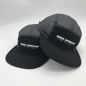 Atacado Nylon 5 Painel Chapéu Cap Sport Alta Qualidade Com Logotipo Impresso Personalizado