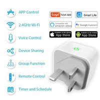 Prise intelligente WiFi UK avec contrôle à distance via l'application Tuya et fonction minuterie