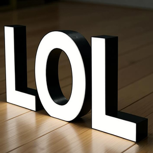 ป้ายไฟ LED ตัวอักษรอะลูมิเนียมด้านหน้าแบบกำหนดเอง กันน้ำ IP65 สำหรับร้านเสริมสวย บริษัท สำนักงาน-ป้ายโฆษณาปรับแต่งได้ - Product Image 1