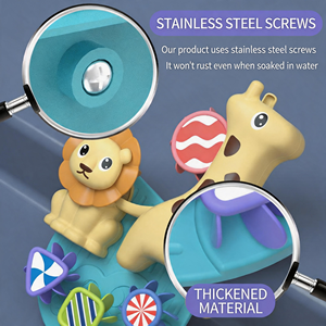 Jouet puzzle animalier en plastique avec vis en acier inoxydable, matériau épaissi pour enfants de 2 à 4 ans, unisexe - Product Image 2