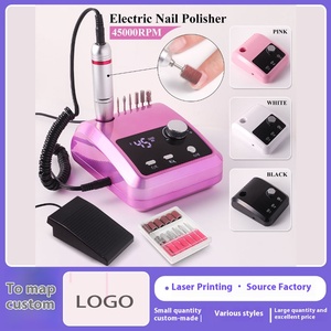 Profesyonel Yüksek Kaliteli Taşınabilir 45000 RPM Elektrikli Tırnak Matkap Makinesi ABS + Metal Tırnak Parlatıcı AB Tak 100-240 V - Product Image 3