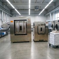Laveuse-essoreuse industrielle électrique 100 kg pour salle blanche / Machine à laver à barrière sanitaire pour hôpitaux