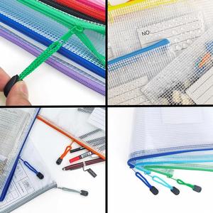 Bolsa de Archivo Transparente A4, Impermeable, con Cierre, para Documentos, Organizador de Plástico para Oficina, Escuela, Exámenes y Almacenamiento de Papeles - Product Image 3