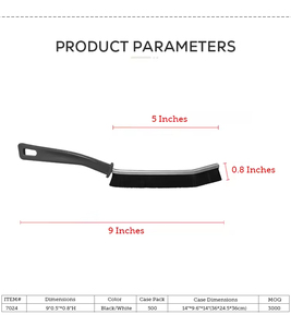 Tiện ích bền nhỏ vữa kẽ hở khe khe nứt bàn chải với lông cứng cho nhà vệ sinh bồn rửa cửa góc hẹp làm sạch tại chỗ - Product Image 6
