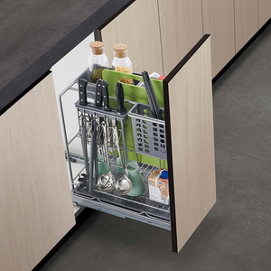 Kitchen Cabinet Accessories Multipurpose Drawer Basket pull out Seasoning Basket