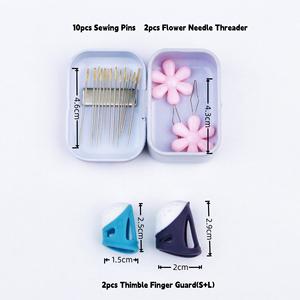 Estuche Magnético Floral para Agujas con Enhebrador y Dedales, Organizador de Costura, Soporte para Agujas, Ideal para Trabajos de Aguja - Product Image 2