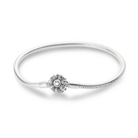 Gelang Pesona Mahkota Lintas Batas dengan Moissanite Potongan Hati Berlapis Perak 925 Sterling Silver Unisex Bersertifikat GDTC