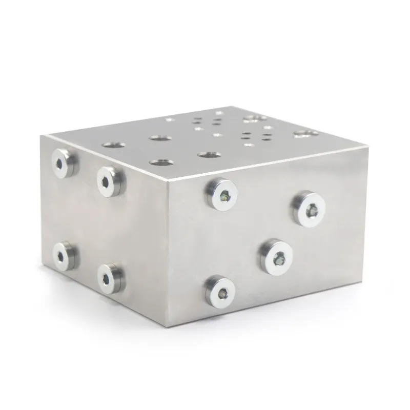 Customized High Quality oil blocks hydraulic control valve aluminum steel cast iron manifold block