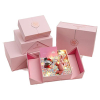 Boîte cadeau en papier magnétique à double porte de luxe personnalisée pour coffrets cadeaux et accessoires de mode