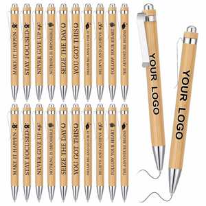 Stylos à bille en bois promotionnels, vente en gros, cadeau d'affaires, publicité, stylo de luxe avec logo personnalisé - Product Image 1