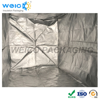 Sac de doublure de conteneur de revêtement d'aluminium d'isolation thermique d'approvisionnement d'usine pour le produit d'emballage et d'impression de conteneur d'expédition