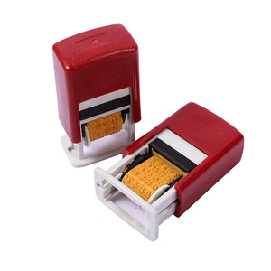 حار بيع مخصص الشعار الأسطوانة ختم النقدية النص المالي ختم المطاط - Product Image 4