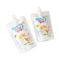 Pochette souple personnalisée avec bec verseur en PET/MOPP pour gelée, jus, lait liquide, boissons – Emballage plastique Doypack