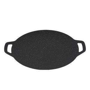 Poêle grill antiadhésive ronde en pierre Maifan, Teppanyaki, portable pour le camping en plein air, compatible avec les cuisinières à induction - Product Image 4
