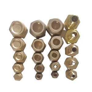 Brass Nipple TEE Coupler Hex Bushing, Reducer Adapter Brass Pipe Fitting Kit