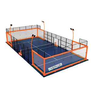 Golden Supplier 100% hot dip galvanized padel tennis court 15+ years usage life best professional