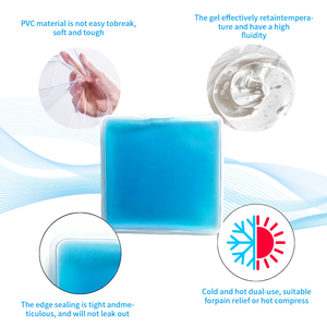 HANERSHI Compresse froide et chaude carrée personnalisable en couleur et taille, 10x10 cm, réutilisable, pour maux de tête, sac de gel réfrigérant pour soulager la douleur - Product Image 4