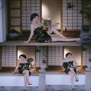 ร้านอาหารสไตล์ญี่ปุ่นสมัยใหม่ออกแบบประตู<span class=keywords><strong>บาน</strong></span>เลื่อน<span class=keywords><strong>ไม้</strong></span> - Product Image 5