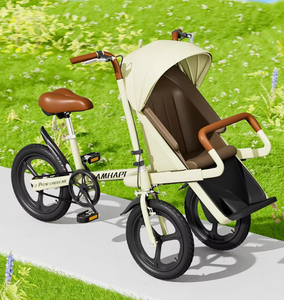 Nuevo Modelo de <span class=keywords><strong>Bicicleta</strong></span> <span class=keywords><strong>con</strong></span> Asiento Infantil, Vehículo para Padres e Hijos, Asiento para Niños de 20 Pulgadas, Vehículo para Madre y Bebé, Triciclo - Product Image 3
