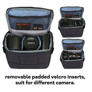 Sac à bandoulière rembourré pour appareil photo, étui étanche pour appareil photo reflex numérique, sac souple pour appareil photo, vente en gros d'usine BSCI - Product Image 4