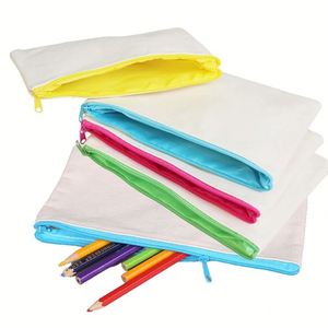 Sacs ou pochettes de voyage pour cosmétiques, sacs de toilette à fermeture éclair en toile de coton biologique, sac de maquillage personnalisé avec logo pour filles - Product Image 3