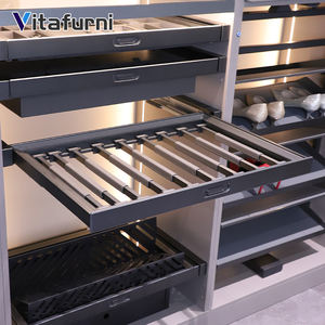 Vitafurni Vente Chaude Organisateur de Vêtements Doux en Aluminium <span class=keywords><strong>Porte</strong></span>-Pantalons <span class=keywords><strong>Coulissant</strong></span> Supports de Rangement pour Accessoires de Garde-Robe pour Pantalons - Product Image 2