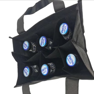 Wholesale 2 4 6 Pack Bottle <strong>Wine</strong> Tote <strong>Bags</strong> PP Non Woven Beer Bottle <strong>Bag</strong> Custom logo for Travel - Product Image 5