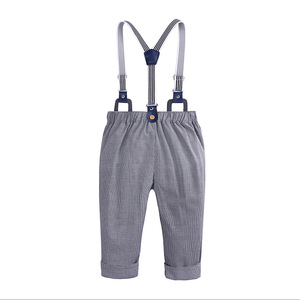 2pcs Fashion Kids Winter Clothing <b>Set</b> Baby Boys <b>Suspenders</b> Jeans Suits with Bowtie for Summer - Product Image 3