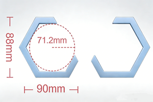 <span class=keywords><strong>Venta</strong></span> de Fábrica, Luces LED DRL de Ojos de Ángel Hexagonales de Doble Color Blanco y Amarillo para Faros Delanteros de Coche BMW - Product Image 3