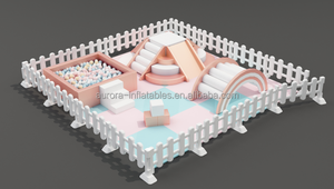 Paquete de juego suave para escalada de bebés pastel personalizado para alquiler de fiestas, bloques de escalada, juego de equipo de juego suave, parque infantil personalizado - Product Image 3