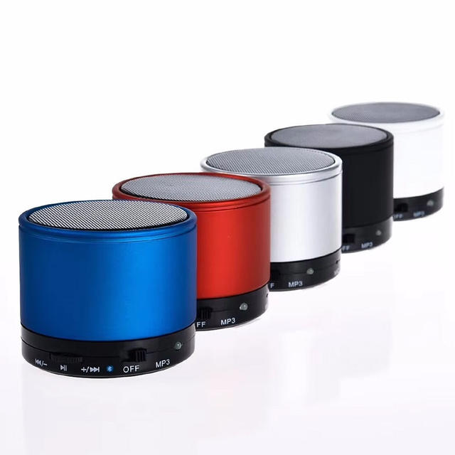 Hot Sale Promotional Gifts Portable Mini Speakers Round Shape Wireless Speaker Bass Sound Small Multimedia Music BT Speaker S10