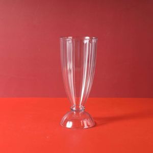 Gobelets en plastique acrylique PS réutilisables personnalisables de 400 ml (13,5 oz) résistants aux hautes températures pour crème glacée, milkshake et jus - Product Image 3