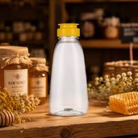 Botellas de Plástico Transparentes para Salsas, a Prueba de Fugas, de Grado Alimenticio, para Ketchup, Miel, Aderezos para Ensaladas y Mermelada