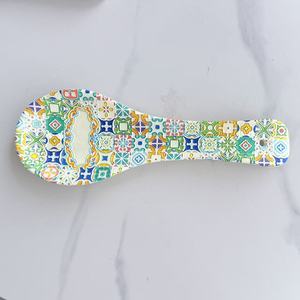 Portacucchiaio in Resina Stile Mosaico Siciliano, Souvenir di Maiorca, Spagna, Decorazione per Cucina e Casa - Product Image 3