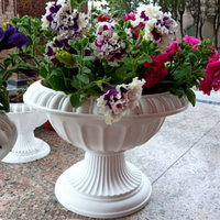 Pots en plastique élégants européens, vase à fleurs en colonne, centre de table de mariage, supports à fleurs en pilier, jardinière de porche, décoration de la maison