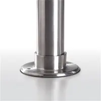 Flange de fixação de tubo de aço inoxidável goma, placa base para escada, cabine/trilho