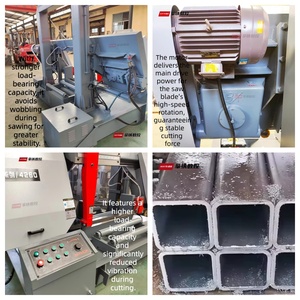Nueva Sierra de Cinta Hidráulica Semiautomática Natie Gb4260 para Corte de Metal, 600x600mm, Alta Precisión, Motor de 7.5 kW, Cuchilla de 69 M/min - Product Image 3